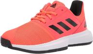 👟 adidas courtjam tennis solar unisex girls' athletic shoes: performance and style combined logo