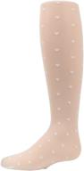 💕 polka dot heart sheer girls tights by memoi logo