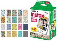 📷 fujifilm instax mini instant film (20 exposures) + 20 sticker frames travel bundle for fuji instax prints logo