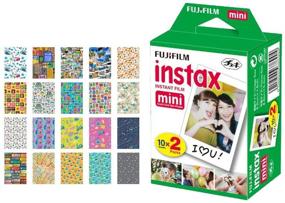 img 4 attached to 📷 Fujifilm Instax Mini Instant Film (20 Exposures) + 20 Sticker Frames Travel Bundle for Fuji Instax Prints