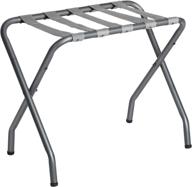 songmics gray metal folding luggage rack - convenient portable travel storage solution urlr64gs логотип