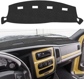 img 4 attached to 🚗 EONLION Custom Fit Dashboard Cover for Dodge Ram 02-05 1500 2500 3500, Easy Installation, Black