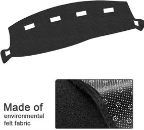 img 2 attached to 🚗 EONLION Custom Fit Dashboard Cover for Dodge Ram 02-05 1500 2500 3500, Easy Installation, Black