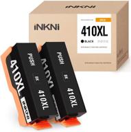 💡 inkni (new chip) remanufactured ink cartridges for epson 410xl expression xp-7100 xp-530 xp-640 xp-830 xp-630 xp-635 printer - black, 2-pack logo