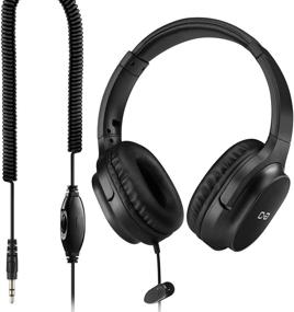 img 4 attached to CGS-W6: Enhance Your Listening Experience with Extra Long Cord Headphones for TV & PC