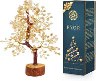 🌳 pyor citrine crystal feng shui tree - citrine crystals for positive energy - money tree décor - luck bonsai money - spiritual gift and healing stones логотип