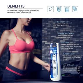 img 2 attached to 💦 I-Water Classic Mini 380 Alkaline Hydrogen Ionizer Bottle - Enhance pH, Electrolytes & Water Taste Naturally - No Electricity Needed! (12.8 fl oz/380ml)