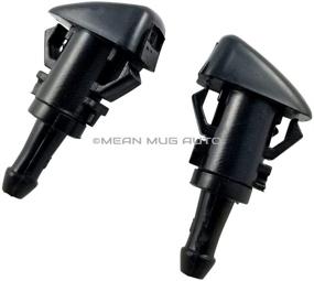 img 3 attached to 🌬️ High-Performance Front Windshield Washer Nozzles (Set of 2) for Dodge Caliber - Replaces OEM #: 05160308AA by Mean Mug Auto 4154-232314A