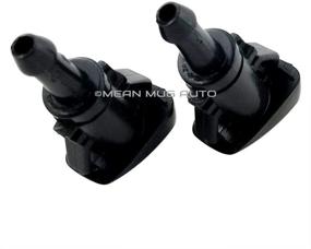 img 1 attached to 🌬️ High-Performance Front Windshield Washer Nozzles (Set of 2) for Dodge Caliber - Replaces OEM #: 05160308AA by Mean Mug Auto 4154-232314A