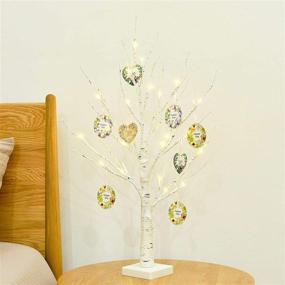 img 2 attached to EAMBRITE 2FT 24LT White Birch Twig Tree Lights- Perfect Tabletop Gift for Mother's Day- Home Decoration with Warm White LED Lamp