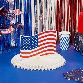 img 3 attached to Patriotic Party Decoration Honeycomb Centerpiece