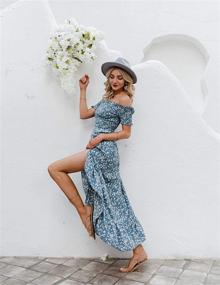 img 3 attached to 🌸 Charming Vintagton Womens Floral Strapless Dresses: Elegant Women's Clothing