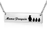 🐧 ensianth mama penguin necklace - adorable penguin family jewelry for mother and wife logo