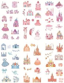 img 1 attached to 🐻 Kawaii Bear Pink Building Castle Bow Balloon Sweet Romantic Washi Sticker Set - Perfect for Scrapbooking, DIY Crafts, Journaling, and more!