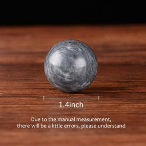 img 3 attached to 🧱 BRABUD Marble Hand Balls Dark Grey Chinese Health Exercise Baoding Balls Stress Relief 1.4'' BS004: Enhance Your Well-being with Traditional Chinese Therapy