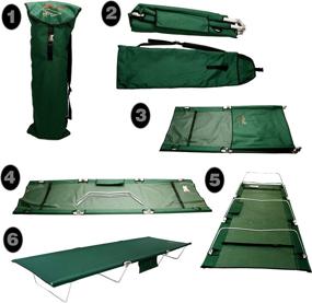 img 1 attached to 🏕️ TriLite Camping Cot for Adults - Portable Single Cot by BYER OF MAINE