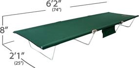 img 2 attached to 🏕️ TriLite Camping Cot for Adults - Portable Single Cot by BYER OF MAINE