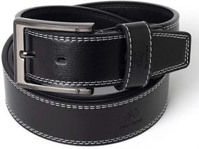 img 4 attached to Stwees Casual Leather Belts: Elevate Your Style with Men's Accessories