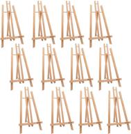 🎨 meeden 20" tall tabletop easel - set of 12 medium beech wood easels for artists, kids, and classroom displays - holds canvases up to 20 logo