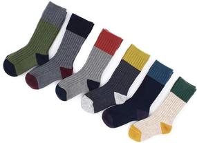 img 3 attached to Winter Warmth for Boys: 6-Pack of Boys Wool Socks for Ultimate Thermal Comfort