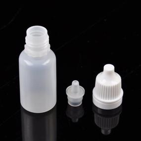 img 1 attached to 🔹 50 PCS 10ml Squeezable Eye Liquid Essential Oil Dropper Bottles - Jespeker Plastic Refillable Containers with Caps