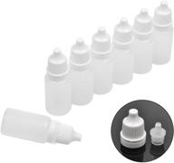 🔹 50 pcs 10ml squeezable eye liquid essential oil dropper bottles - jespeker plastic refillable containers with caps logo