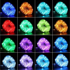 img 3 attached to 🎉 YONGHE 100 LED Rope Lights: Waterproof, 16 Colors, Remote Control, USB Powered, Versatile Decorative Lighting for Christmas, Parties, Gardens, Camping, Bedroom