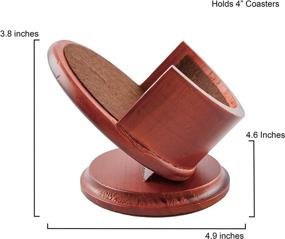 img 1 attached to 🍒 Stylish Thirstystone Pedestal Coaster Holder in Cherry: Keep Your Coasters Organized and Elegant