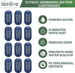 img 1 attached to 🚰 12 Pack isinlive Demineralization Cartridge for HoMedics Humidifiers - Purifies Water, Eliminates White Dust, Prevents Hard Water Build-Up