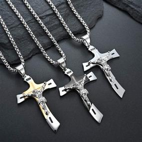 img 2 attached to 🙏 Stylish Rehoboth Jesus Christ Pendant Necklace for All Genders with Durable Stainless Steel Chain - Perfect for Boys, Women, and Men