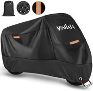 🏍️ mosfiata 210d thickened oxford cloth waterproof motorcycle cover with lock holes for honda, yamaha, suzuki, kawasaki - dimensions: 96.46 × 41.34 × 49.21 inch logo