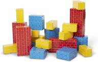 🌈 high-quality melissa & doug deluxe jumbo cardboard blocks - 24 pieces: unleash creative fun! logo