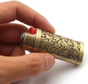 img 2 attached to Lucklybestseller Vintage Floral Lighter Holder