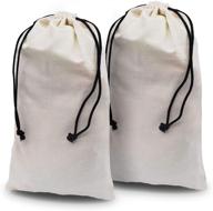 👜 versatile flannel drawstring handbags for washable travel accessories logo