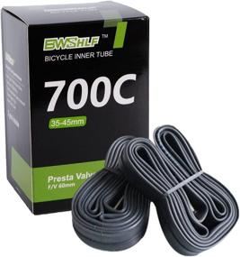 img 4 attached to BWSHLF Bike Inner Tube: Premium Butyl Replacement for Road Bikes with 48mm &amp; 60mm Presta Valve