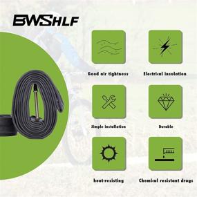 img 3 attached to BWSHLF Bike Inner Tube: Premium Butyl Replacement for Road Bikes with 48mm &amp; 60mm Presta Valve