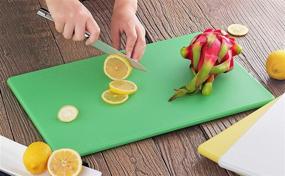 img 2 attached to 🔪 Cook like a Pro with New Star Foodservice 28843 Cutting Board - Green, 12x18x1/2-Inch