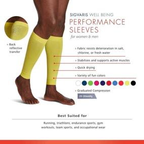 img 3 attached to 🏃 Enhance Performance with SIGVARIS Unisex Compression Running Sleeve 412V 20-30mmHg