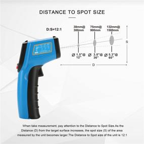 img 2 attached to 🌡️ BENETECH Infrared Thermometer: Non-Contact Temperature Gun for Cooking, Pizza Oven, and Reptiles -58~986℉ (-50~530℃)