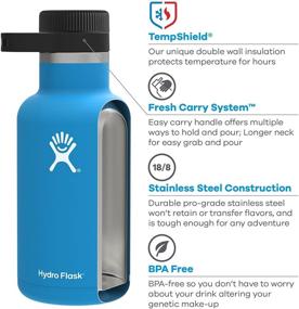 img 3 attached to 🍺 Hydro Flask 64 oz. Beer Growler: Vacuum Insulated, Reusable, and Easy to Carry