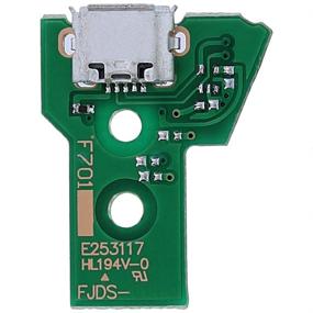 img 3 attached to 🎮 MMOBIEL PlayStation PS4 Controller Dualshock 4 Charging Port Replacement - JDS-050 / JDS-055 Flex Cable (12 Pin) with Included Screwdriver