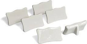 img 3 attached to Timeless Elegance: Set of 6 Classic Porcelain Place Cards