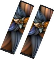 🌸 мягкий колпачок для ремня безопасности micandle 3d flower: стильная накладка на ремень безопасности с оригинальным дизайном, универсальные накладки на плечевые ремни для комфорта - набор из 2 штучек логотип