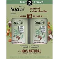 💧 suave professionals almond and shea butter moisturizing shampoo and conditioner for dry hair - paraben-free, dye-free - 2 count, 28 oz logo