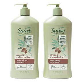 img 3 attached to 💧 Suave Professionals Almond and Shea Butter Moisturizing Shampoo and Conditioner for Dry Hair - Paraben-free, Dye-free - 2 Count, 28 oz