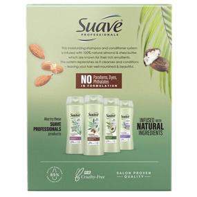 img 2 attached to 💧 Suave Professionals Almond and Shea Butter Moisturizing Shampoo and Conditioner for Dry Hair - Paraben-free, Dye-free - 2 Count, 28 oz