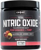 🍉 onnit total nitric oxide: caffeine-free pre workout powder with beet root, l arginine & l citrulline malate - energy boost & recovery, harvest fruit flavor (20 servings) logo