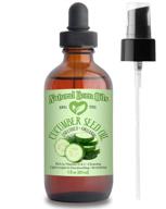 organic cold-pressed cucumber seed oil - 4oz, 100% pure & natural moisturizer for skin and hair with pump & dropper logo