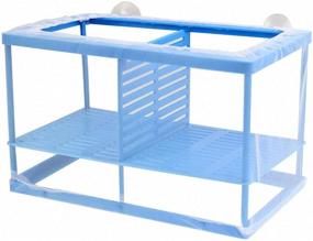 img 2 attached to 🐠 Aquarium Fish Breeder Box: Isolation, Hatchery, and Separation Net – White Blue