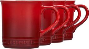 img 3 attached to Creuset Stoneware Mug Cerise: Exquisite & Durable Ceramic Coffee Cup